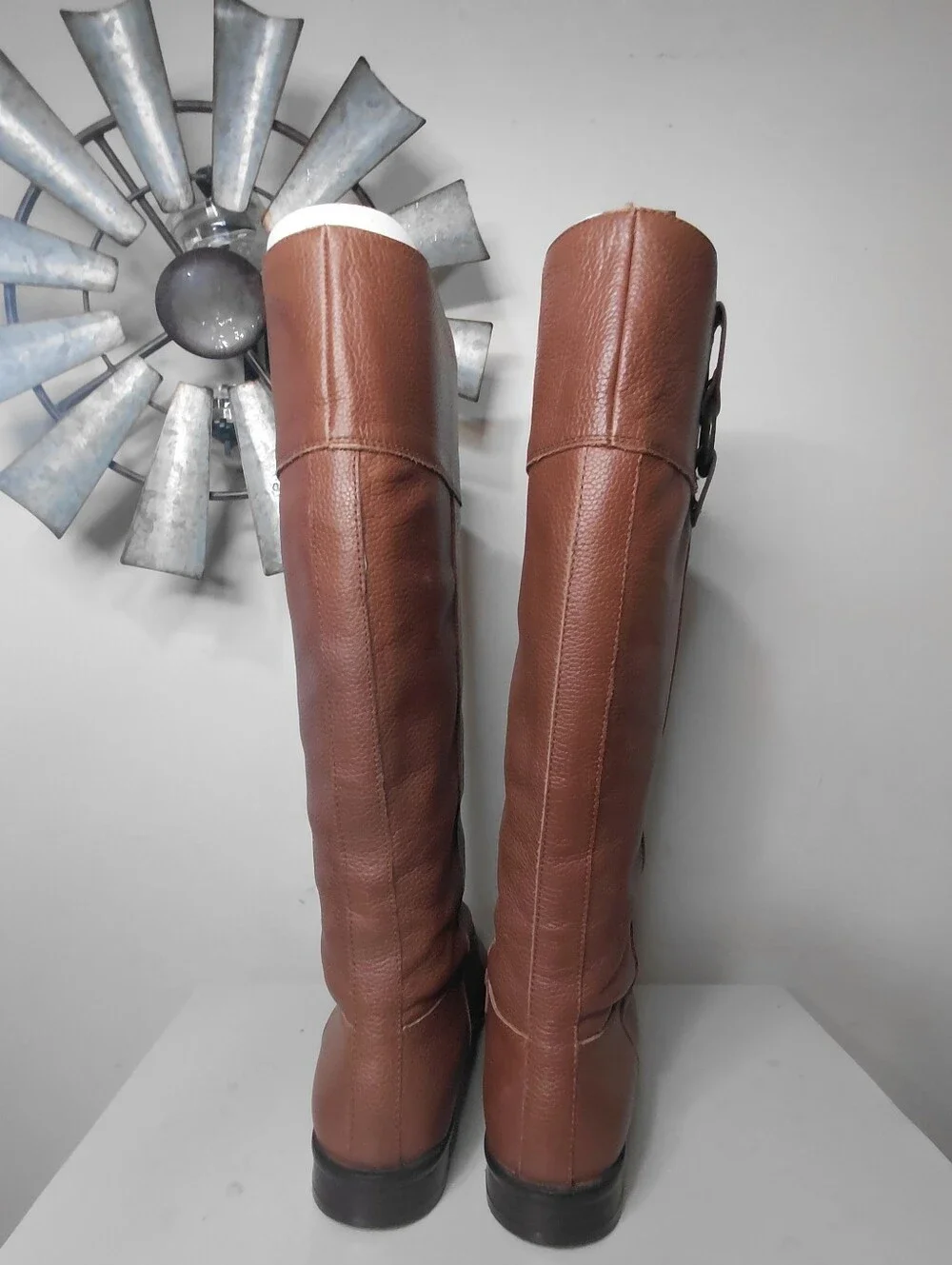 Banana Republic Brown Leather Knee High Riding Boots Size 6